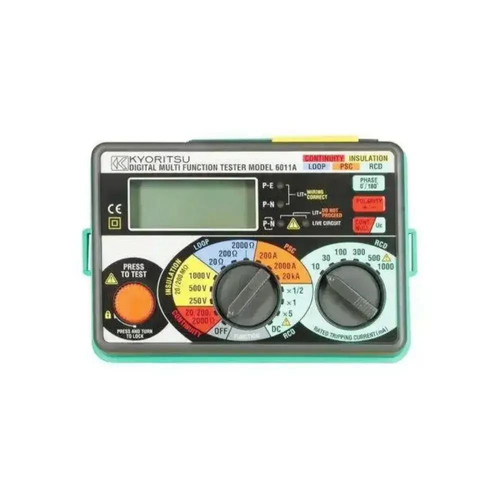 

Kyoritsu 6011A 5-in-1 Continuity/Insulation/Loop Impedance/RCD/PSC Tester