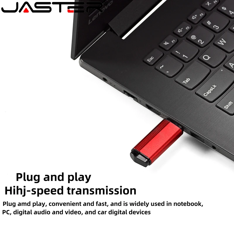 JASTER-Clé USB 128 avec capacité réelle de 4 Go, 8 Go, 16 Go, 32 Go, 64 Go, 2.0 Go