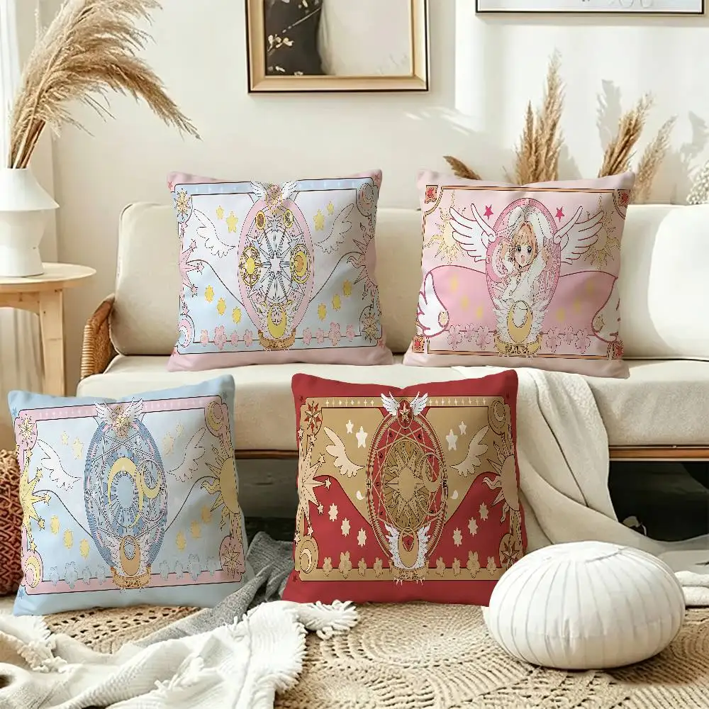 C-Cardcaptor Sakura Pillow Cushion Cover Pillowcase Living Room Sofa Home Decor Customized