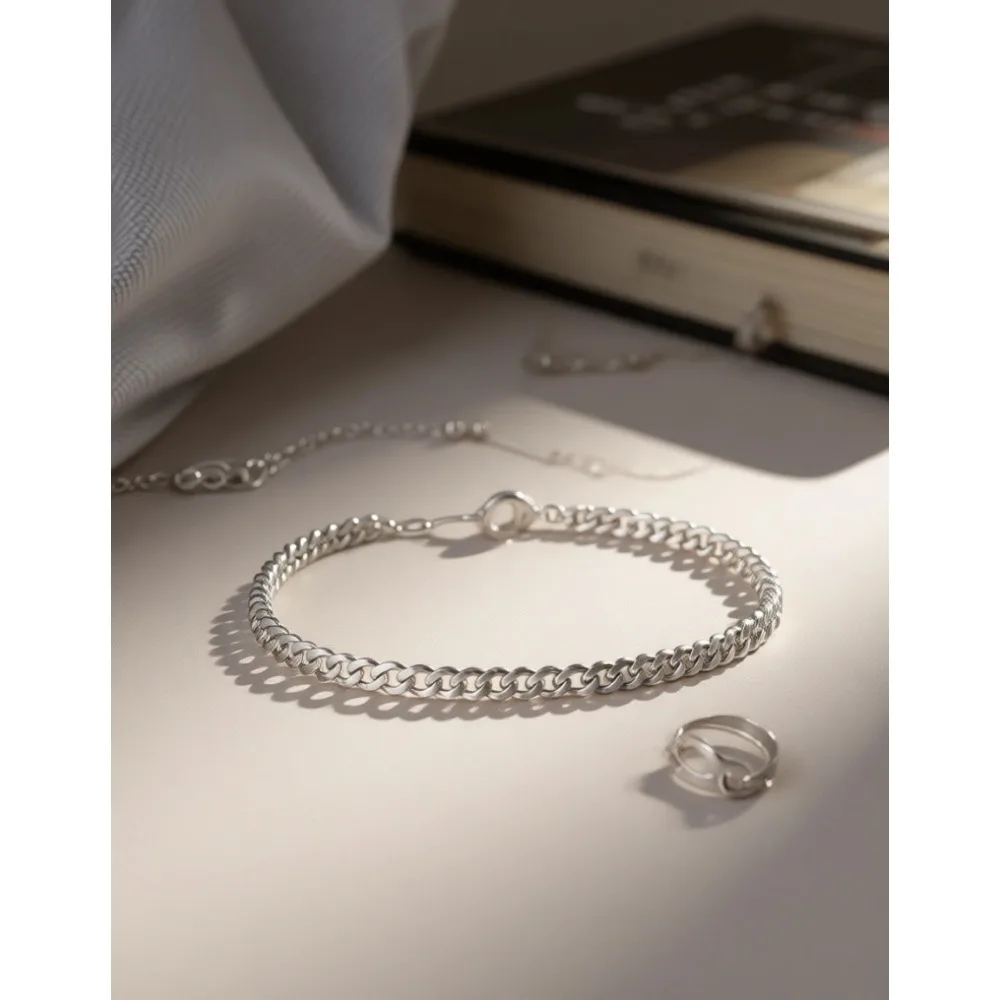 

Набор золотых браслетов с регулируемой длиной, многослойные, в виде цепочки-скрепки и кубинской цепи, водонепроницаемые, подарок для женщин