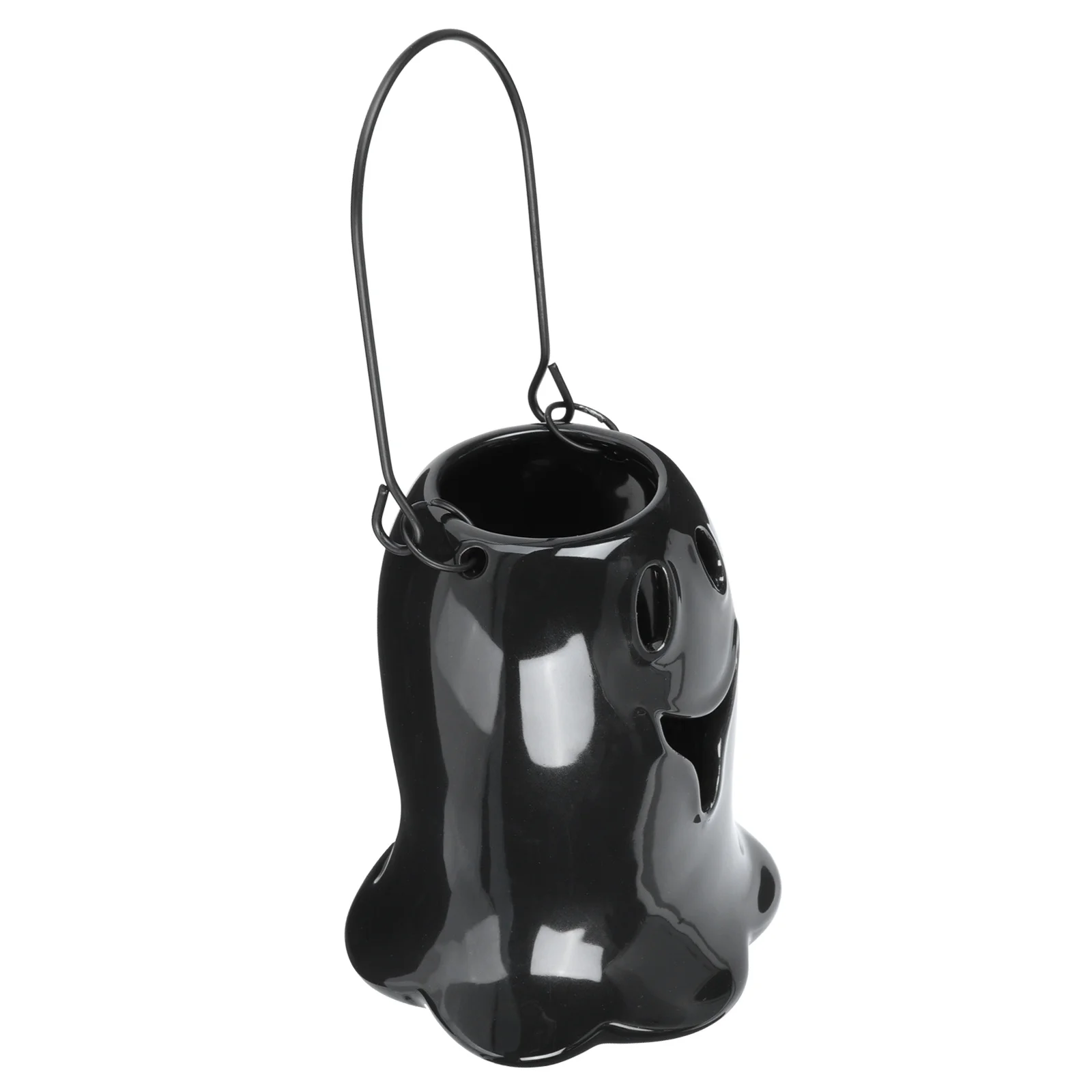 

1Pcs Halloween Ceramic Hollow Candlestick Creative Holder for Party Decorative Stand Unique Halloween Decor