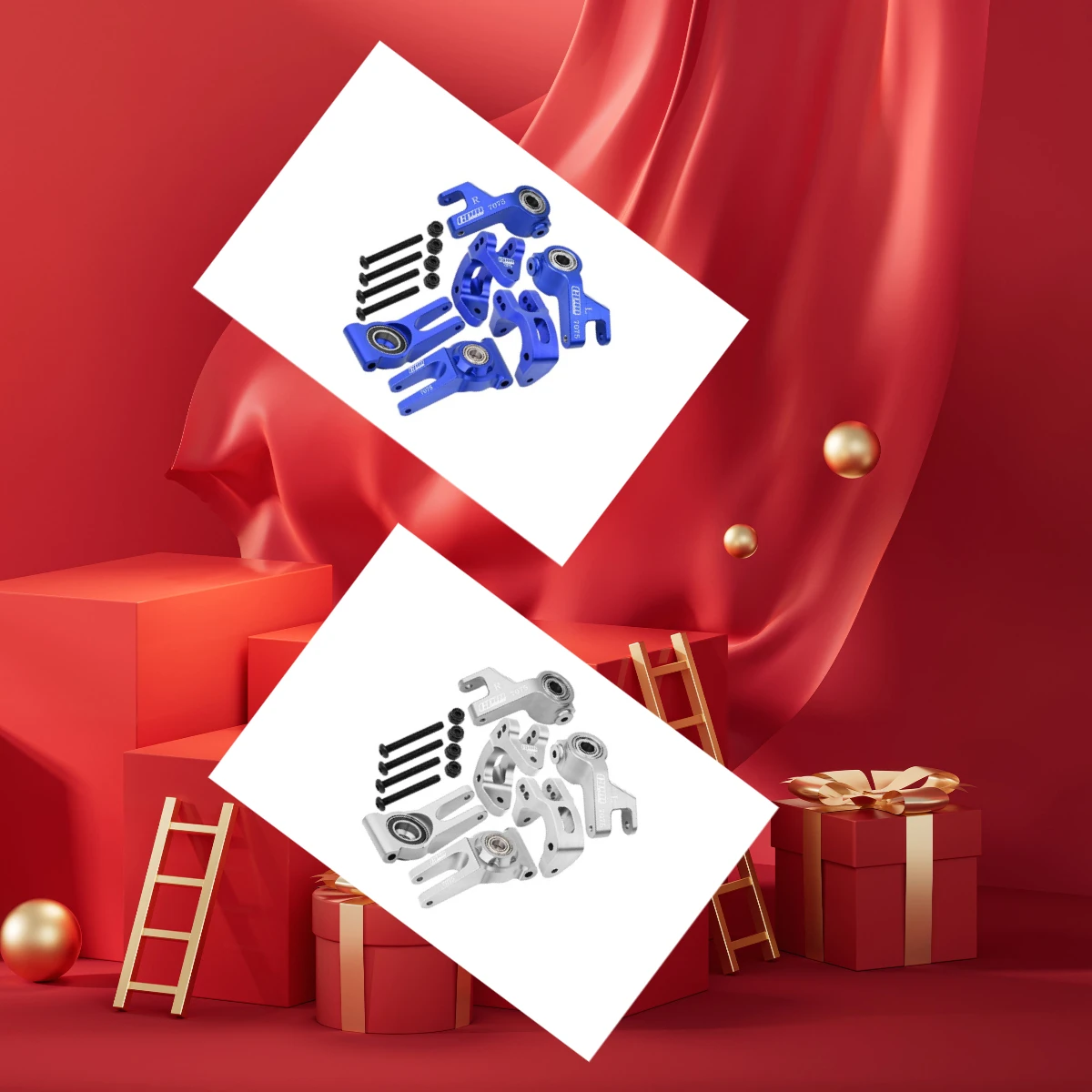 

GPM 1/10 Gorgon QUAKE ARA3537 C Hubs & Steering Block & Rear Hub Larger Bearing ARRMA