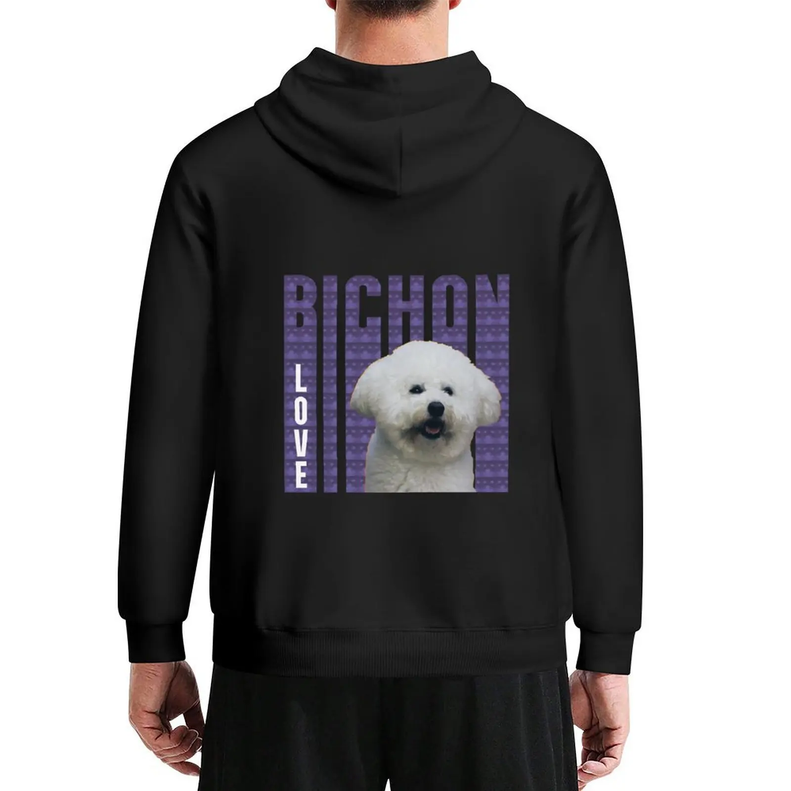 

Bichon (love) Frise design Hoodie fashion men men's autumn clothes graphic t shirts men men wear graphic hoodies