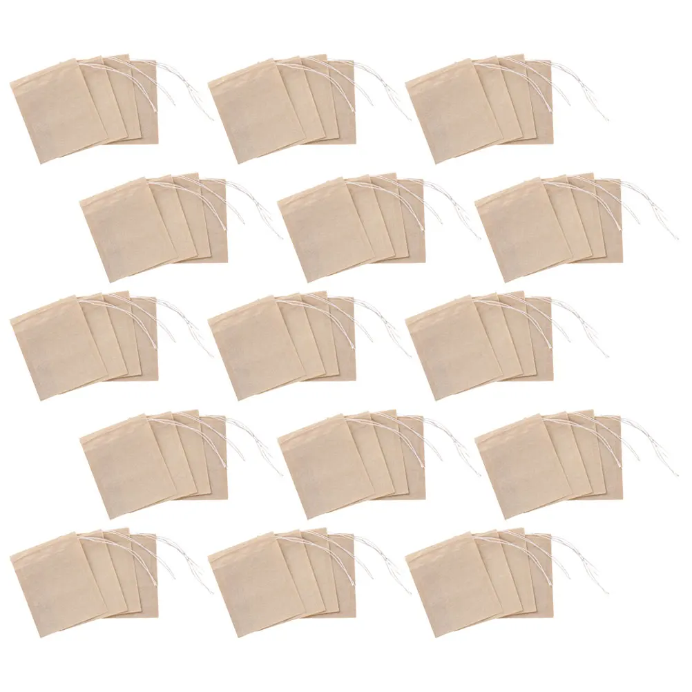 

200pcs Filter Paper Set Empty Herbal Tea Bags for Loose Leaf Coffee Dregs Fillable Disposable Scented Restaurant Use Fine