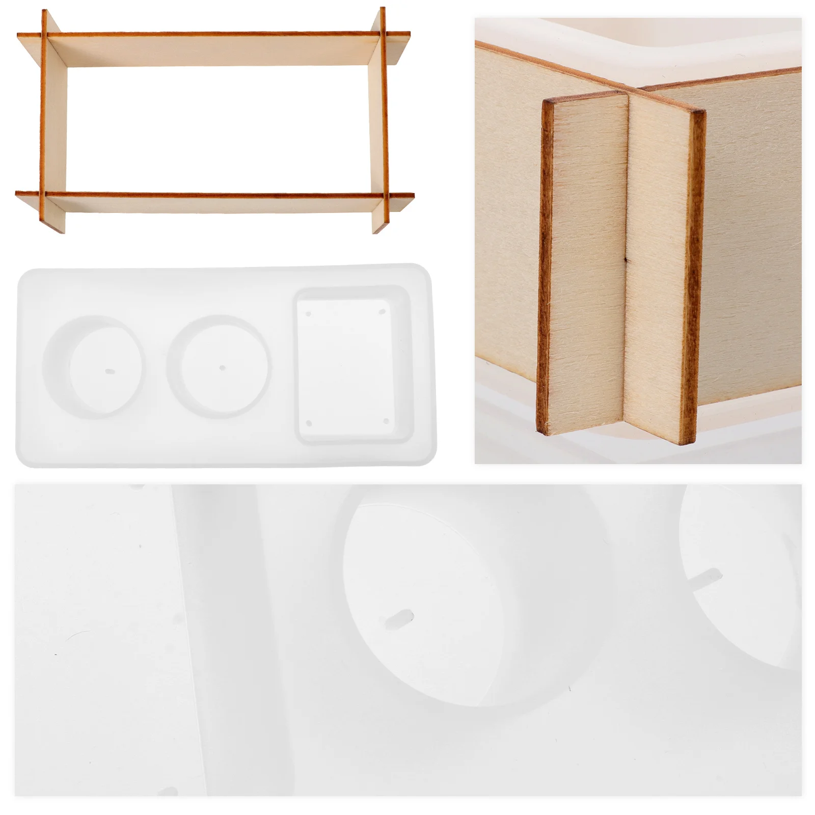 

1Set Toothbrush Holder Mold Silicone Flexible Transparent DIY Electric Toothbrush Storage Container Creative Handicraft Molds