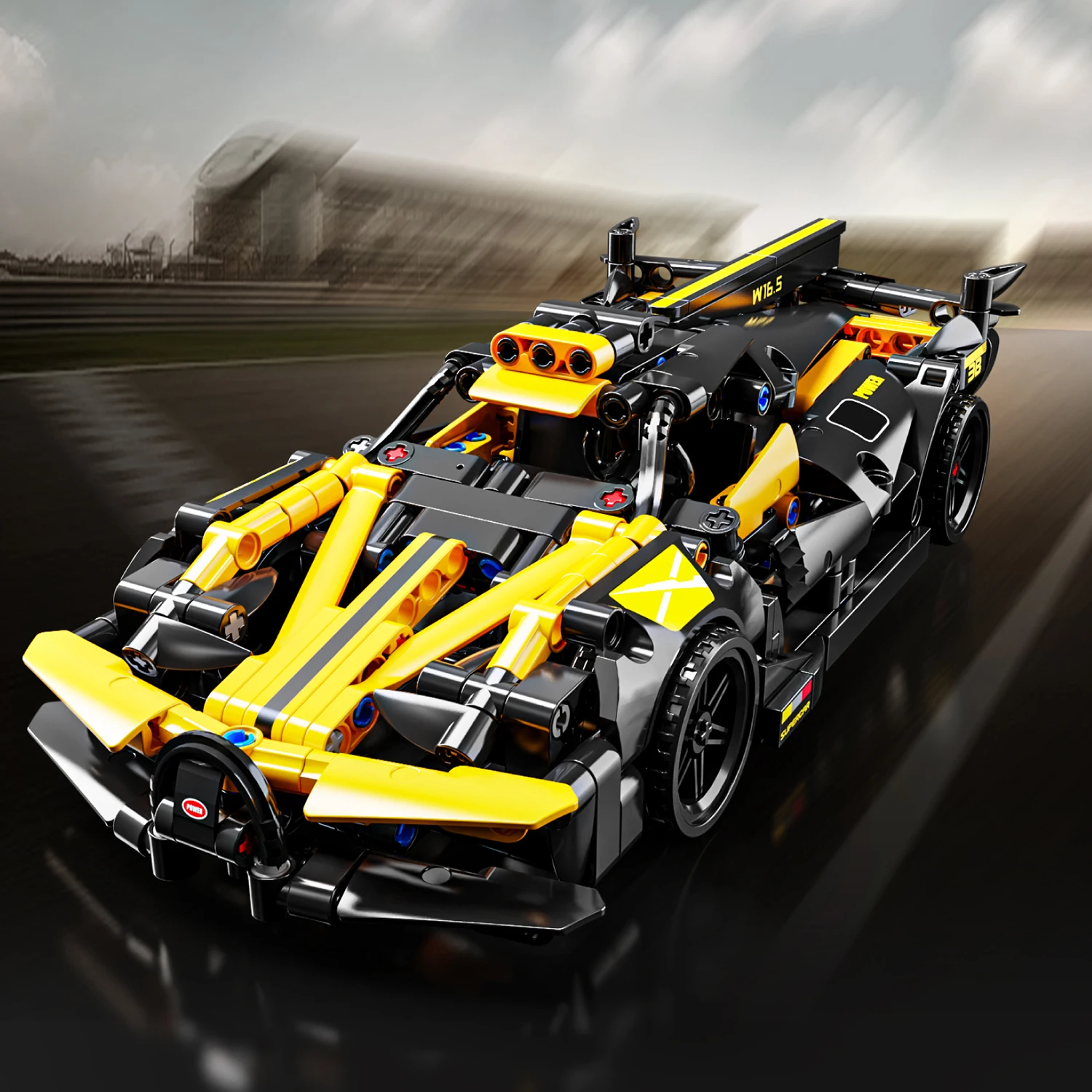 

466PCS Building Blocks Toy Sports Car Model Pull-Back Cars Assembly Brick Set Educational Toys Desktop Decoration Christmas Gift