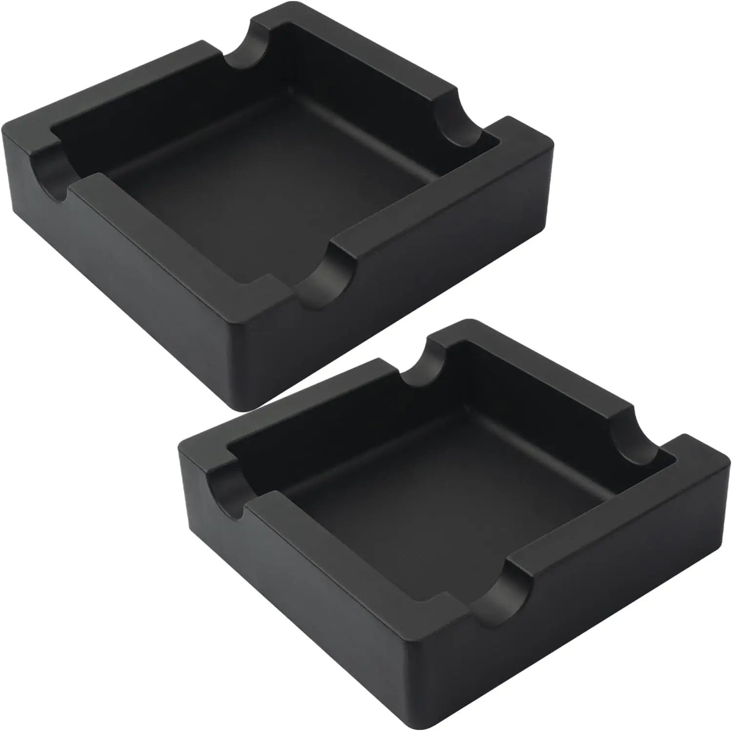 

Unbreakable Silicone Cigar Ashtray with 4 Holder, Outdoor Indoor Use, Easy Clean, 2 Pack