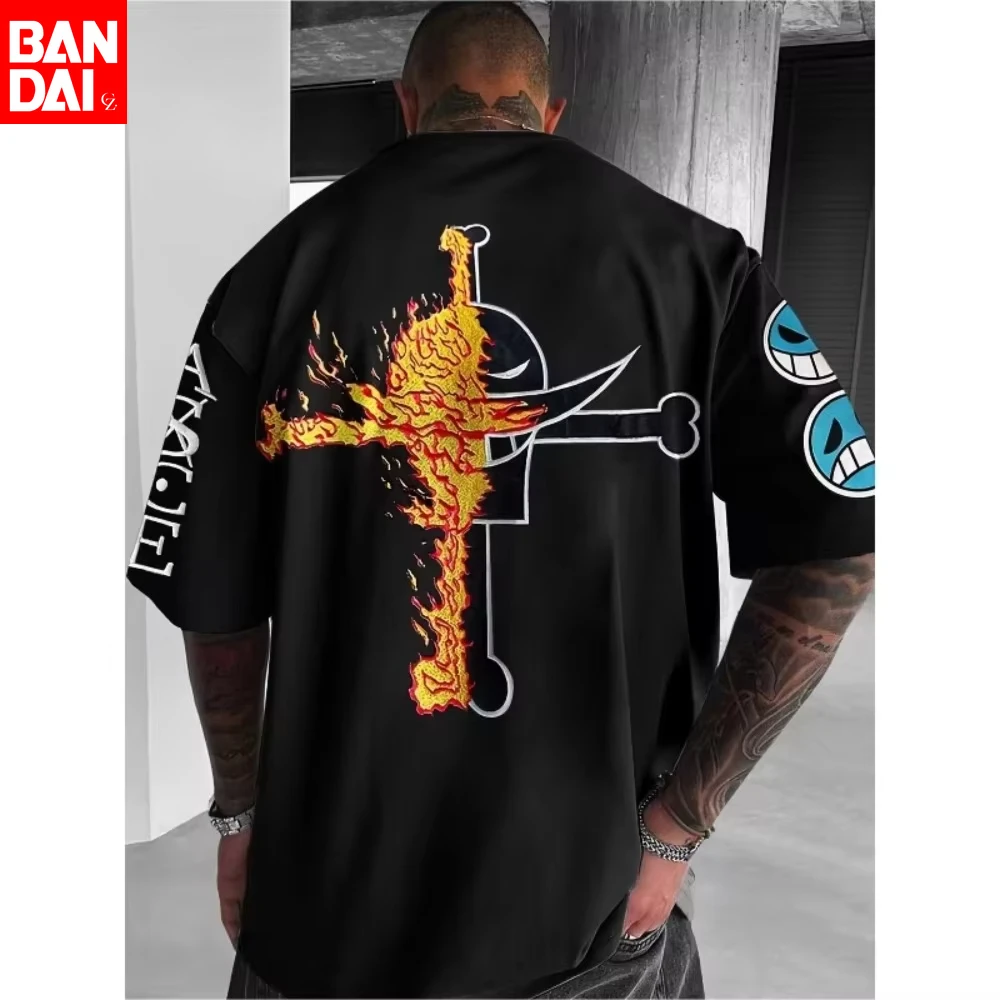 2026 Neuer Bestseller One Piece Sommer Herren T-Shirt Anime Edward Newgate Herbst Herren Kurzarm Punk Casual Mode