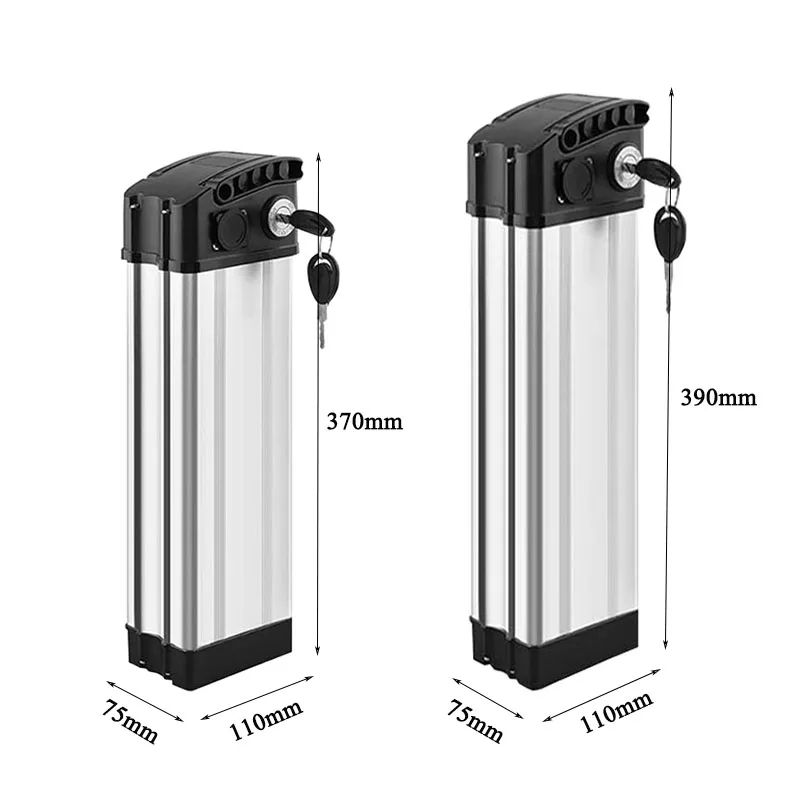 silver fish battery 36v 48v lithium-ion battery pack 17ah 20.4ah electric bike battery for 600w-1000w electric bike motor