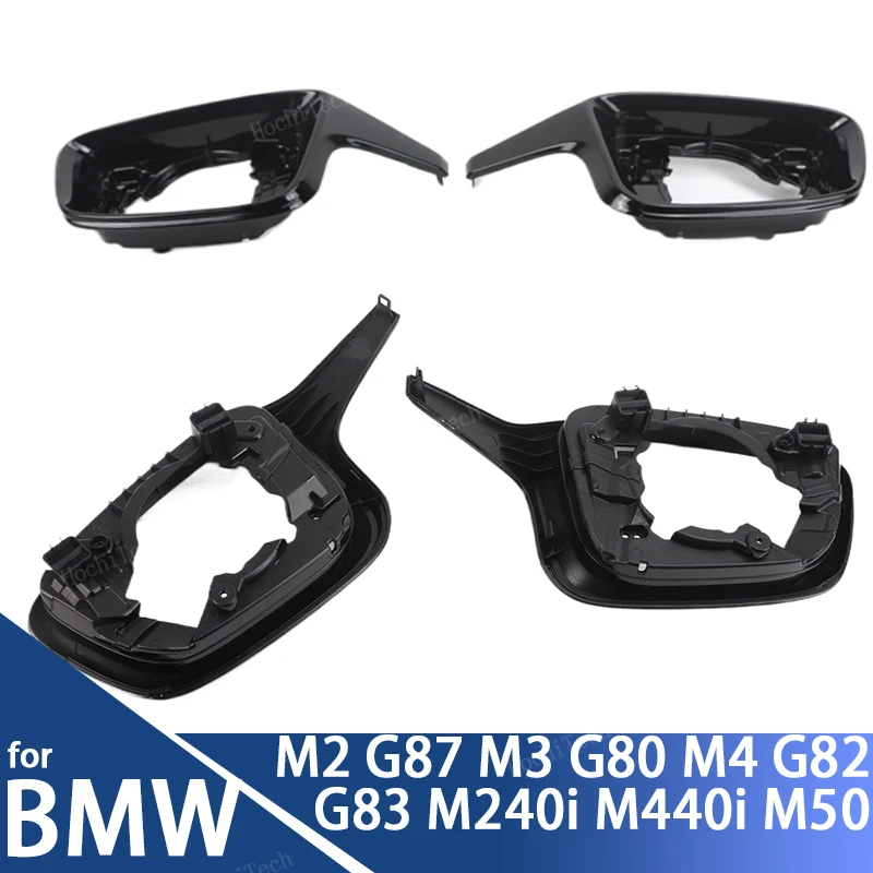 

Fit For BMW M240i M440i I4 M50 M2 G87 M3 G80 M4 G82 G83 2pcs Rearview Mirror Cap Wing Side Mirror Cover Frame Replacement