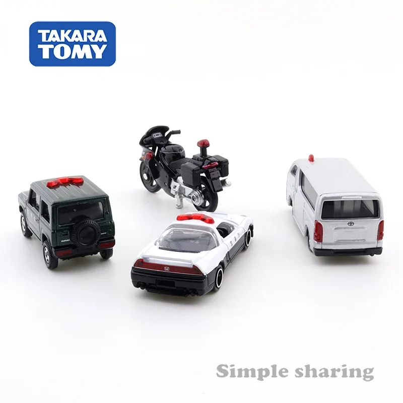 Takara Tomy Tomica Politie Voertuig Collection 4 Set (NSX-R, Jimny, Hiace, Honda Vfr) kinderen Speelgoed Motor Voertuig Diecast Metaal Model