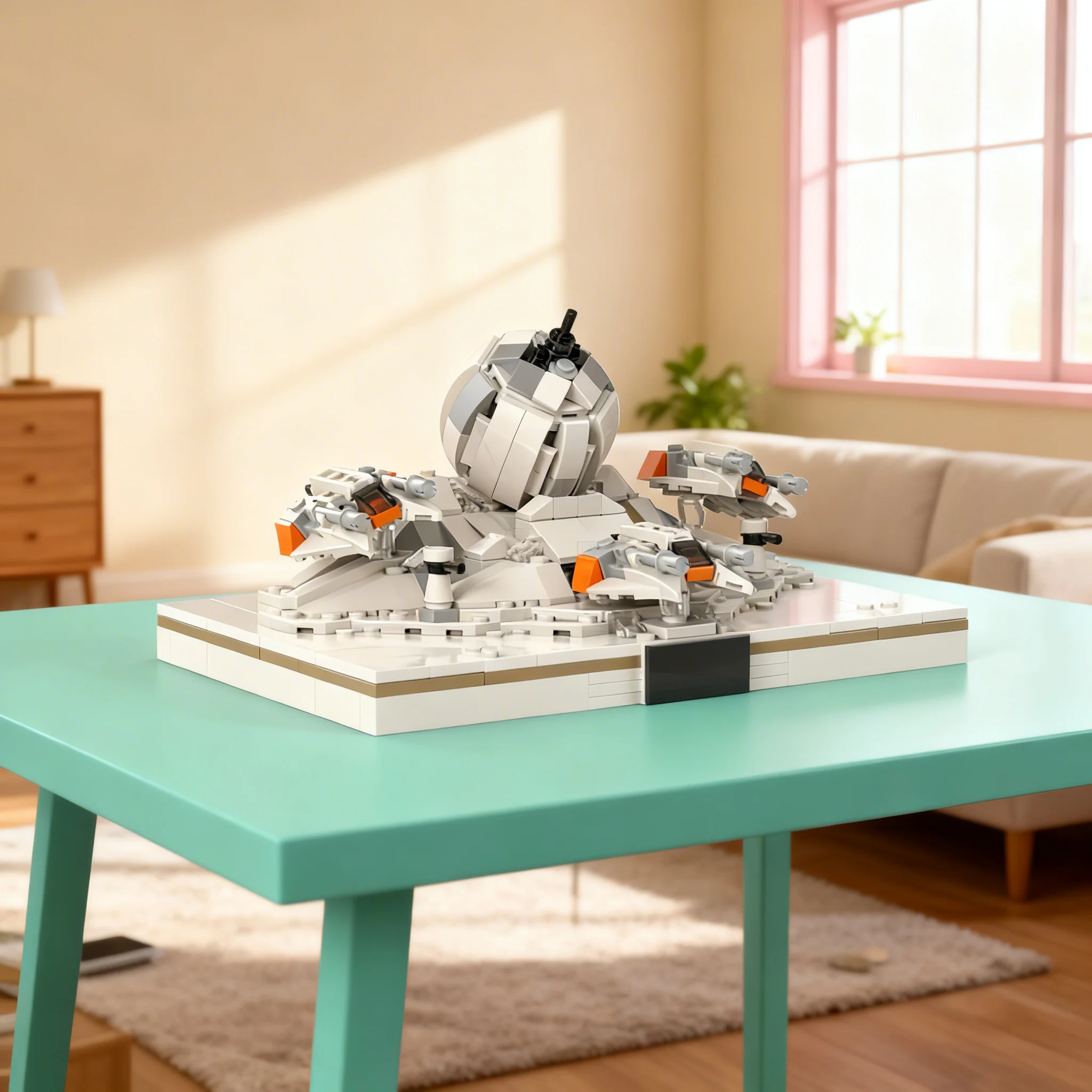 405 деталей MOC Star Battle Ultramicro Diorama Ion Cannon T-47 Snowspeeder Модель Конструктора Строительные Блоки Идея для Рождественского Подарка