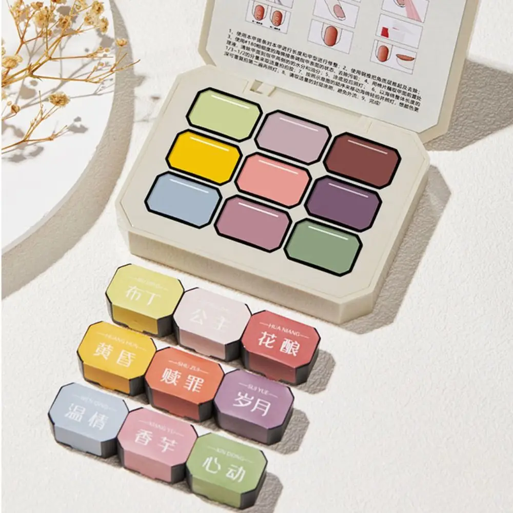 Mini 4IN1 بات أومبير هلام مسمار البولندية الفرنسية مسمار مانيكير الصلبة سهلة التدرج اللوحة هلام UV الورنيش الطلاء الفن هلام النساء