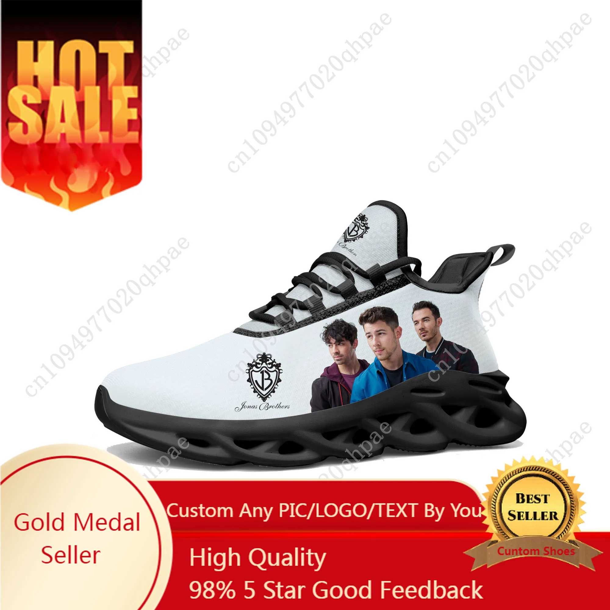

Jonas Brothers Flats Sneakers Mens Womens Sports Running Shoes High Quality DIY Sneaker Lace Up Mesh Footwear Tailor-made Shoe