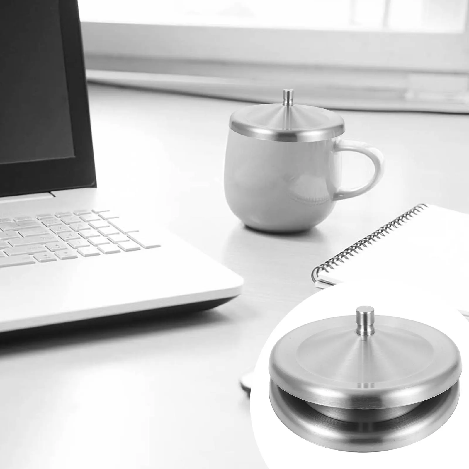 

2 Pcs Concentrate Stainless Steel Lid Travel Tumblers Reusable Cup Covers for Mugs