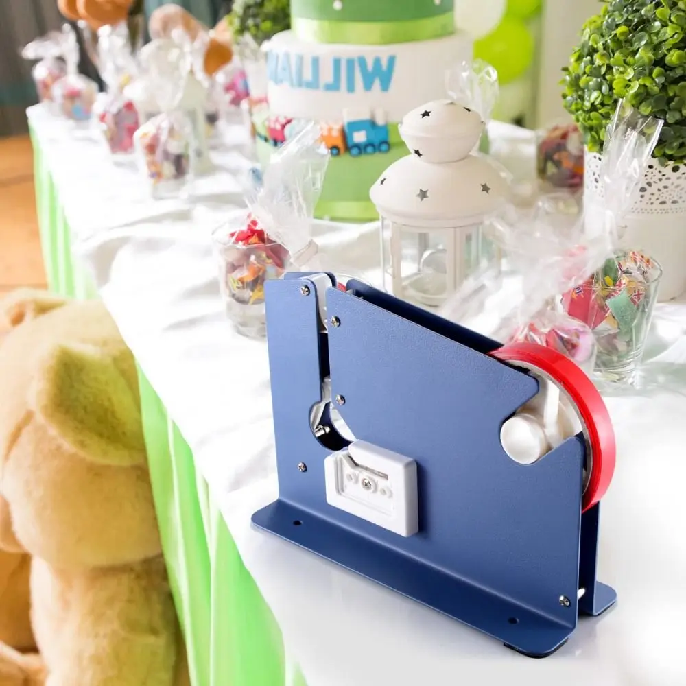 Stainless Steel Metal Bag Sealer Anti-Slip Design Compact Portable Bag Sealer Manual Operation Durable Manual Sealing Device