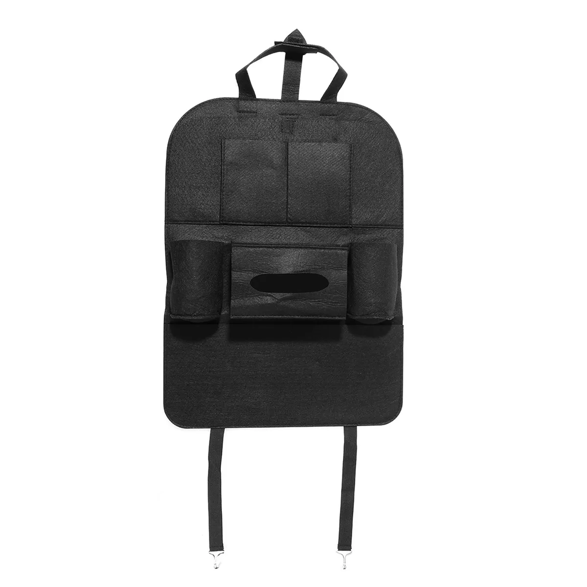 

Органайзер для заднего сиденья автомобиля из фетра с 6 большими карманами для хранения: для детских принадлежностей, салфеток, телефона, документов, бутылок, для дома