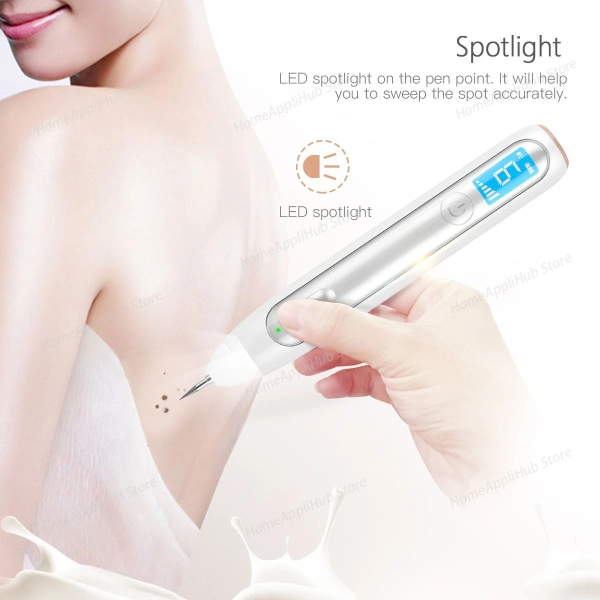 Beauty Pen, Facial Spot Removal Pen, Spot Sweeping Machine, Mini Household Mole Removal Pen,  Beauty Instrument