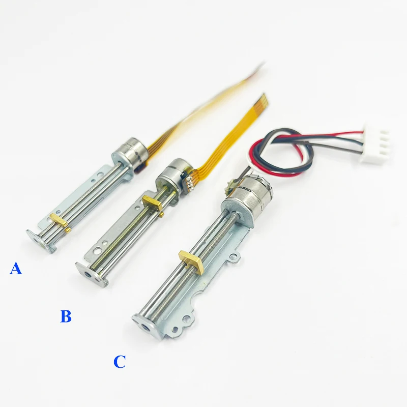 1PC DC 5V 2-phase 4-wire Stepper Motor 29mm/ 30mm/ 34mm Stroke Linear Actuator Linear Screw Slider Nut Forward&Backward Motion