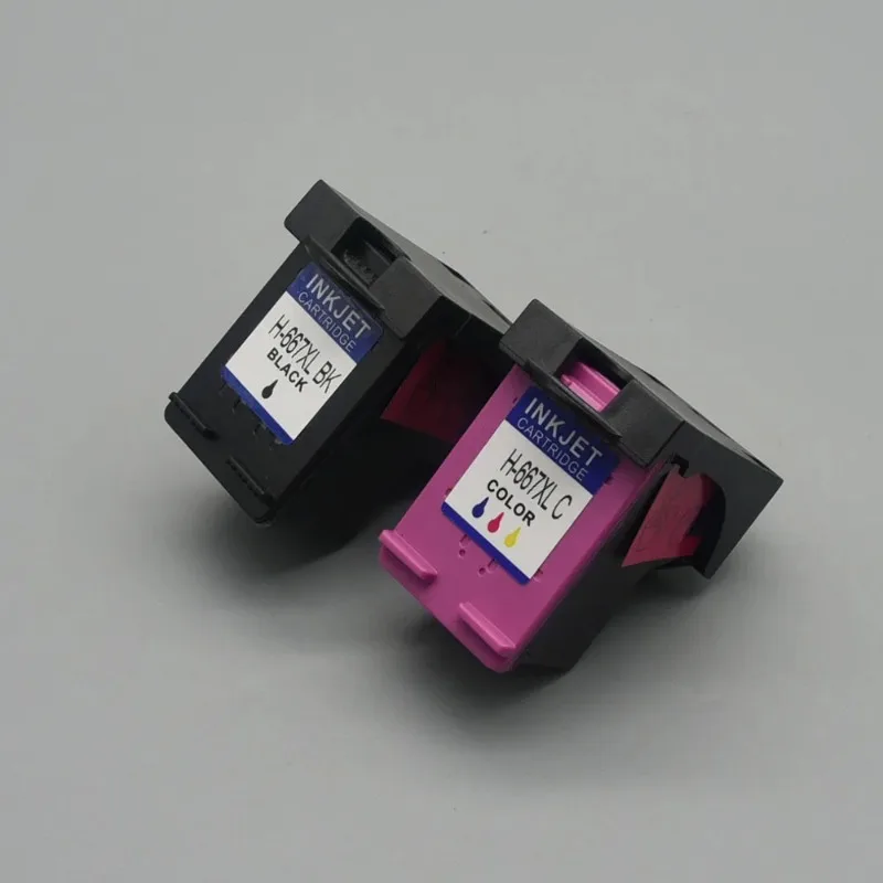 

Картриджи InkGarden 667XL для HP 667 HP667 XL, совместимые с принтерами Deskjet 1275, 2374, 2375, 2376, 2775, 2776, 6475