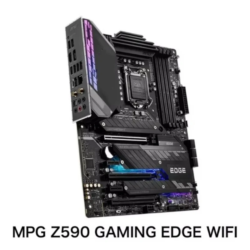 Imagem -02 - para Msi Mpg Z590 Gaming Edge Wifi Placa-mãe Intel Z590 Ddr4 Lga 1200 Atx Mainboard com Caixa 100 Testado Suporte 10th 11th Gen