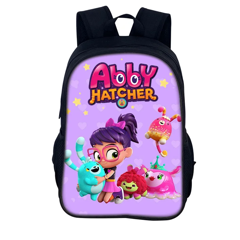 Abby Hatcher Bookbag กระเป๋าเป้สะพายหลังโรงเรียน 3D พิมพ์ Oxford กันน้ําชาย/หญิงกระเป๋าเป้สะพายหลังนักเรียน