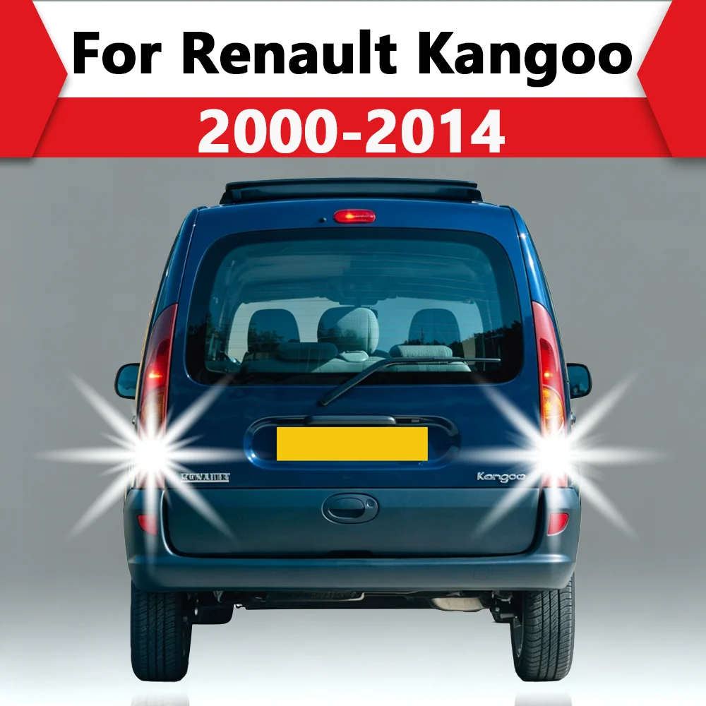 Luz de Reversa LED P21W para Renault Kangoo 1 2, Accesorios para Automóviles Tuning, Lámpara de Reversa P21W 2000-2009 2010 2011 2012 2013 2014