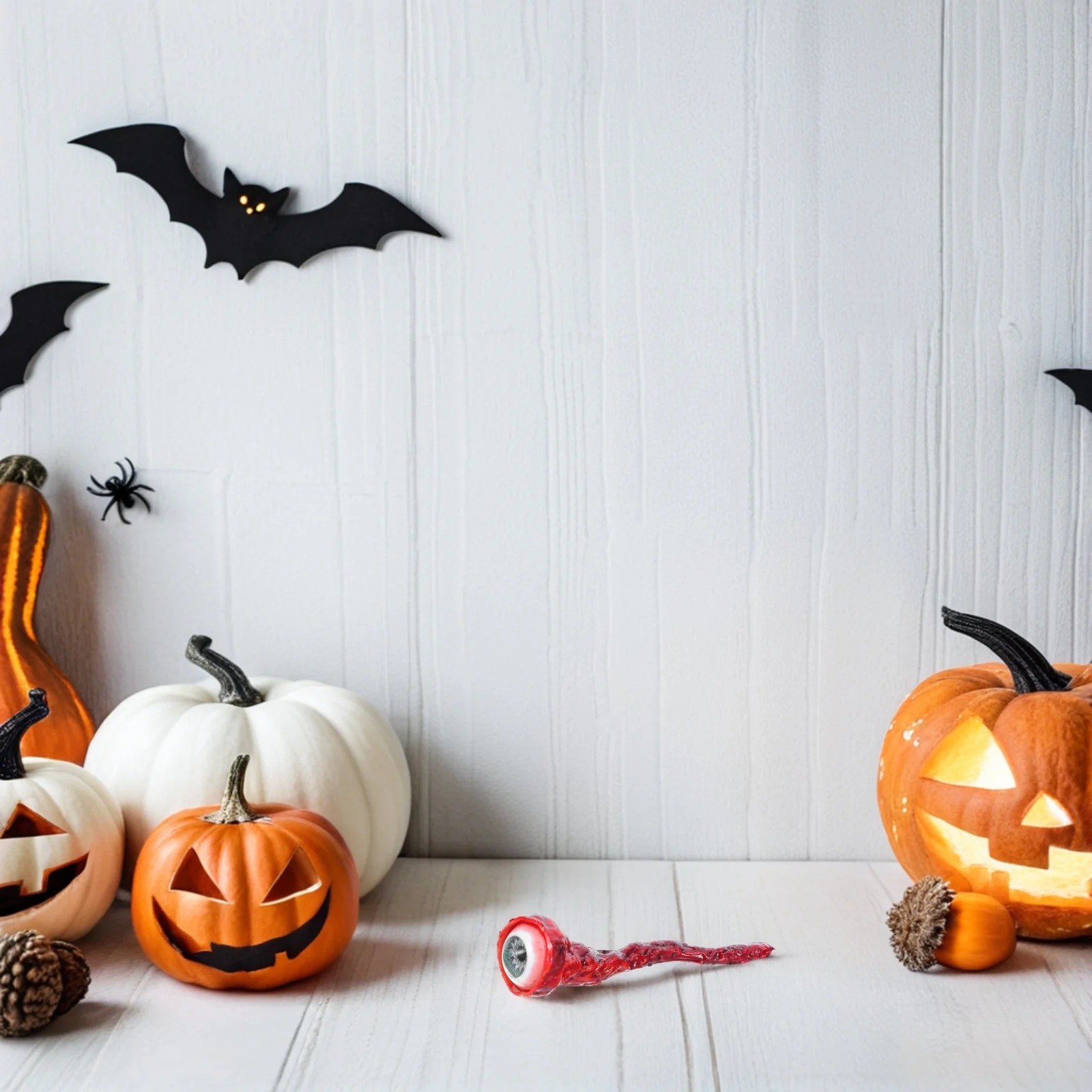 2 pezzi realistici bulbi oculari insanguinati finti, facili da usare, oggetti di scena per feste di Halloween, per cabine fotografiche, divertimento, raccolta, festival, horror decorativo