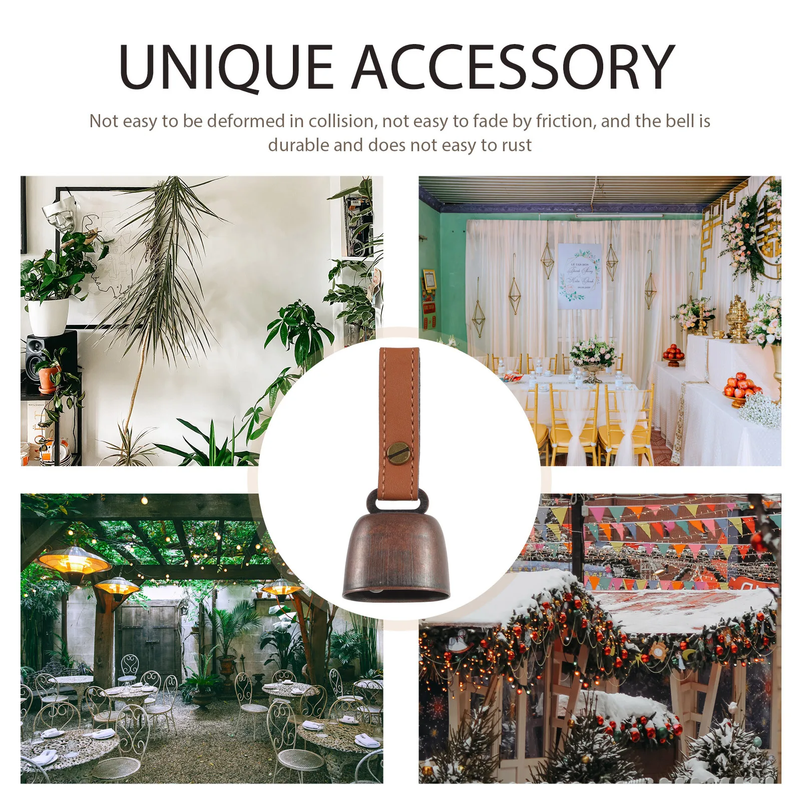 

Kisangel Outdoor Bear Bell Camping Hiking Pendant Metal Pet Noise Proof Simple Design