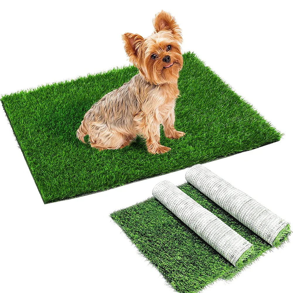 

1/2PCS Dog Grass Pad Fake Grass for Dogs Artificial Grass Pee Pad for Puppies Potty Training Indoor Outdoor Premium Washable Dog