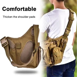 Bolso táctico de caza para hombre y mujer, bolsa de combate duradera para el pecho, bandolera