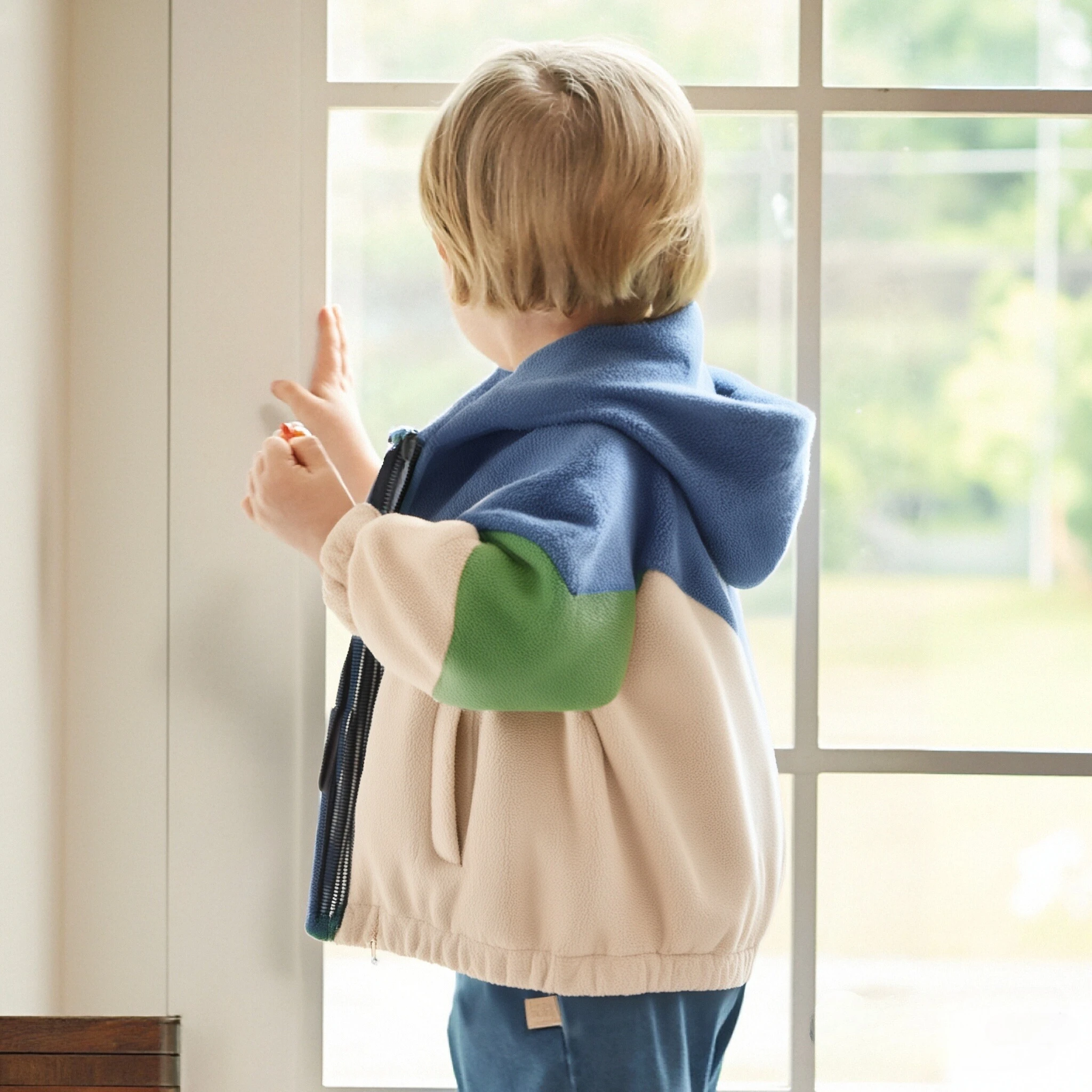 Kinder-Top, lässige und einfache Fleecejacke, Frühlings-Winterjacken und -mäntel, Oberbekleidung und -mäntel