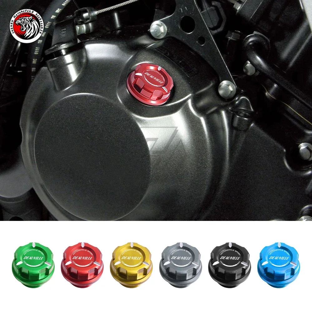 

Motorcycle Engine Oil Cap Bolt Screw Filler Cover Case for Honda NT650V DEAUVILLE 1998-2005