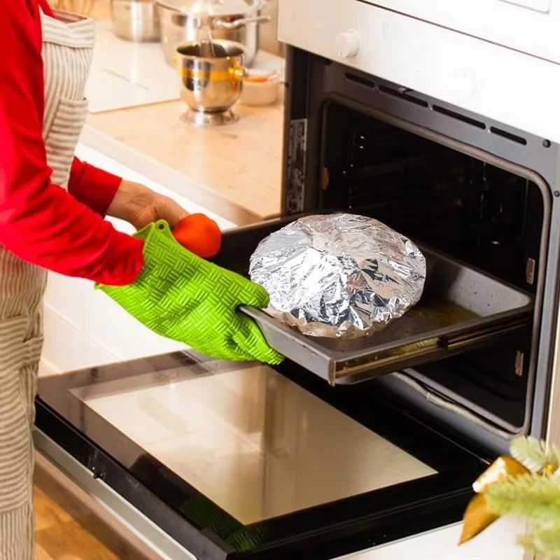 10–40 Stück wiederverwendbare Aluminiumfolie, Schüsselabdeckung, Wärmeisolierung und Wärmeerhaltung, lebensmittelechter Ofen zum Mitnehmen, Picknick – Detail 9