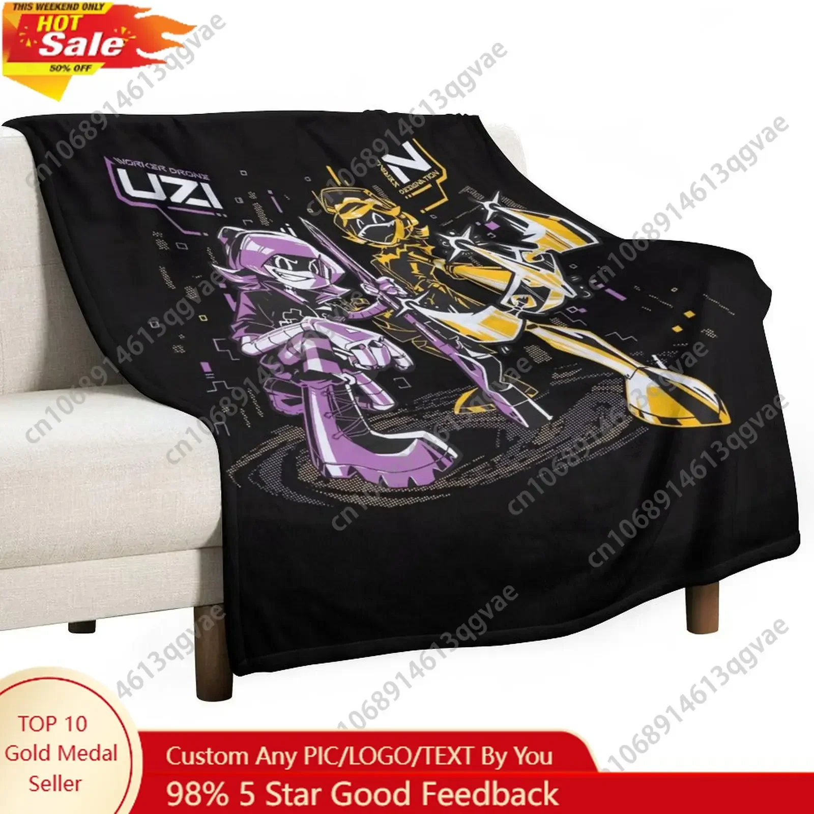 Murder Drones Flannel Blankets Are Soft Comfortable and Warm Perfect for Winter Naps Homes Offices Travel Camping and More