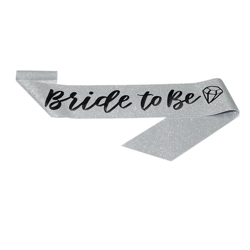 Birthday party ribbon Fashion gold scallion cloth BRIDE TO BE bachelorette party dress belt bronzed alphabet ribbon