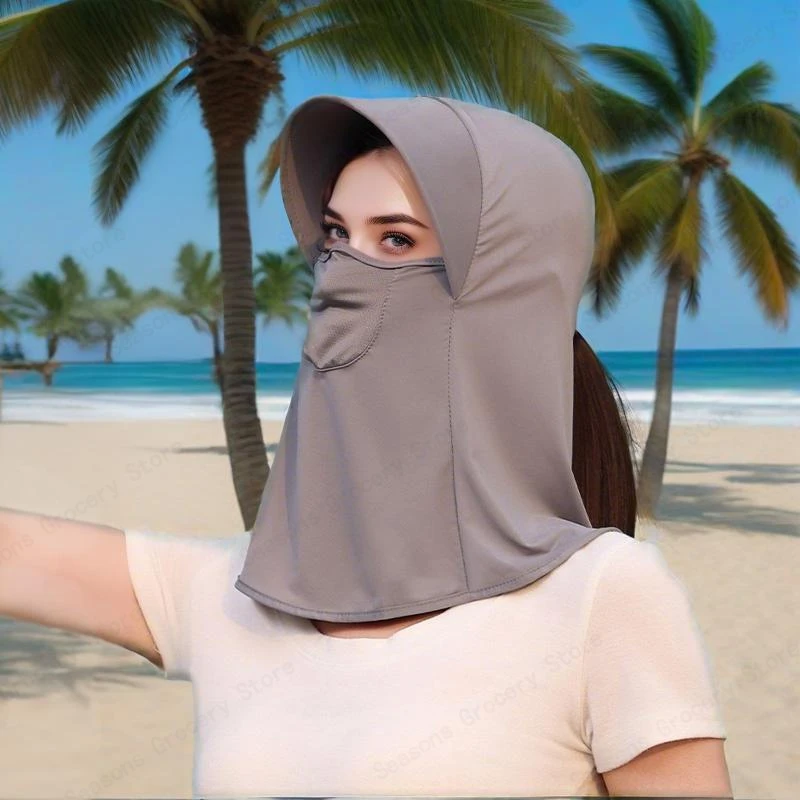 3IN1 جديد الصيف تنفس قناع الحرير الجليد واقية من الشمس المضادة للأشعة فوق البنفسجية ركوب في الهواء الطلق تنفس الجليد الحرير الرقبة حامي قناع واقية من الشمس #5