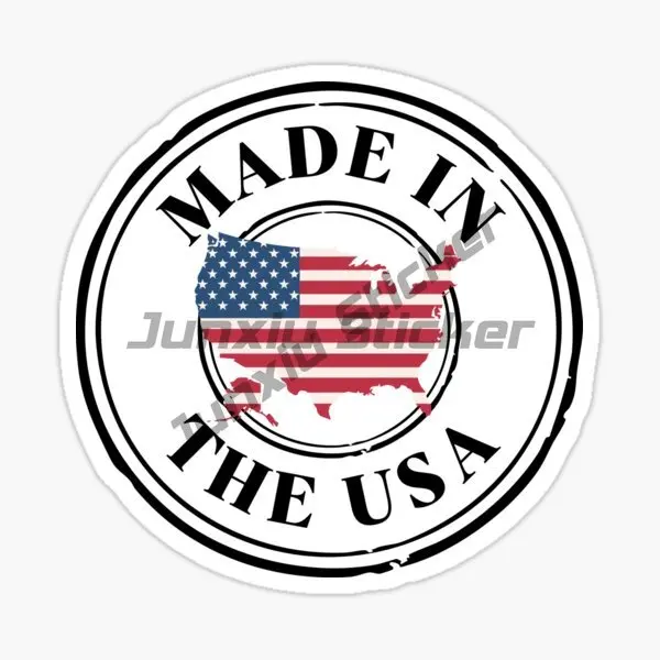 MADE IN USA Flag Vinyl Car Stickers 3d Car Styling Auto Motorcycle Laptop Computer Host Fashion DIY Decor Accessories Decals view 3