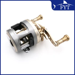 Full Metal 10BB Ball Bearings Right Hand Drum Wheel Boat Sea Fishing Reel Horizontal Golden Wolf JH201 Series Fly Fishing Reels
