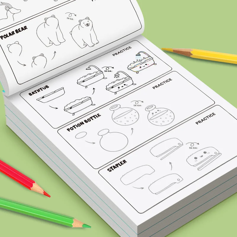 Art Learning Book for Kids - How to Draw Everything with Simple Steps, Boost Creativity & Drawing Skills