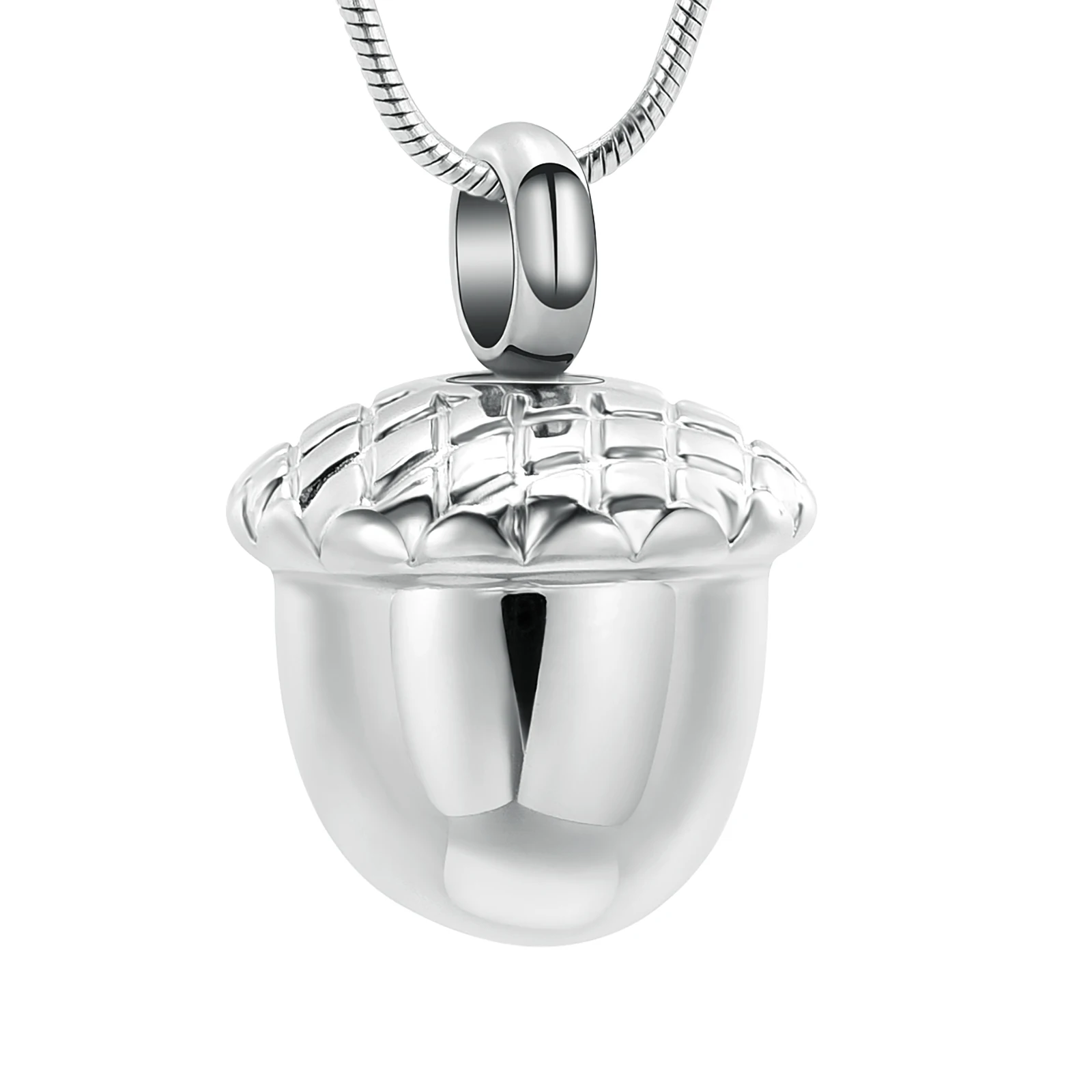 

IJD12857 Pinecone Christmas gift for men and women, simple style jewelry, cremation jewelry pendant, stainless steel