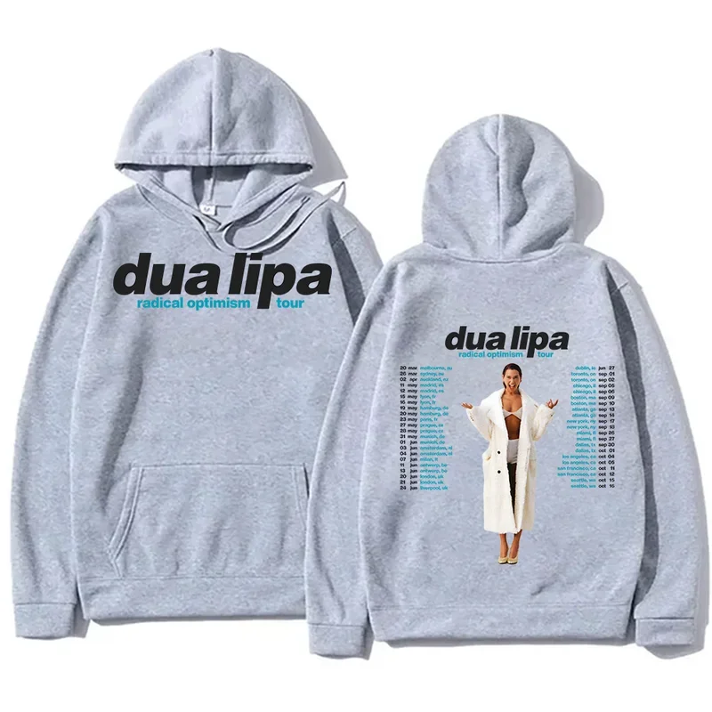 Radical Optimism Tour Hoodies Dua-Lipa New Design Sweatshirts Popular Trends Unisex Pullovers High Street Loose Casual Clothing