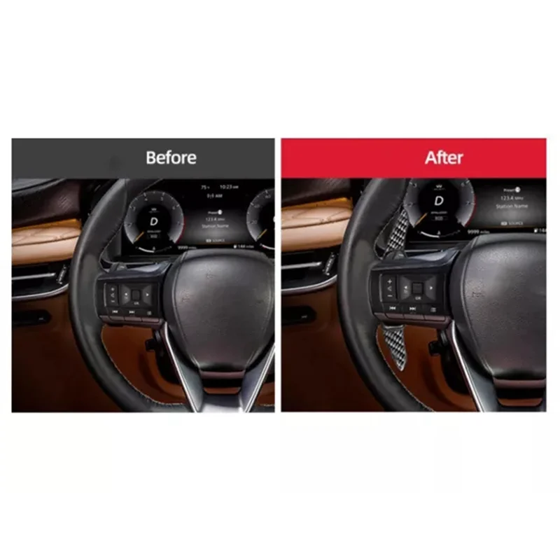 

Car Steering Wheel Shifter Paddle Extension Sticker Carbon Fiber Car Accessories For Infiniti Q50 Qx50 Qx55 Qx60 Q60 S Coupe