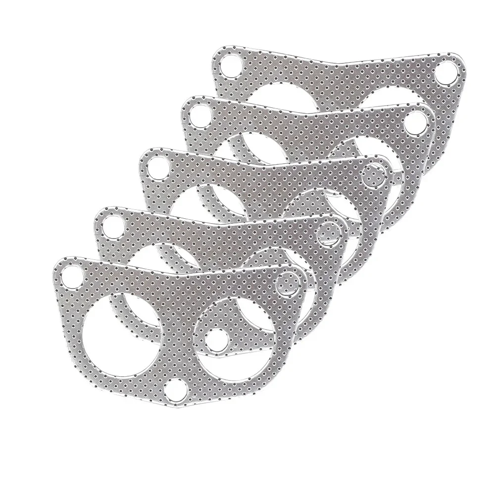5pcs/lot Aluminum Exhaust Gasket/Car Engine Downpipe Flange/Exhaust Pipe Gasket For Honda D15-B18 Car YC101117