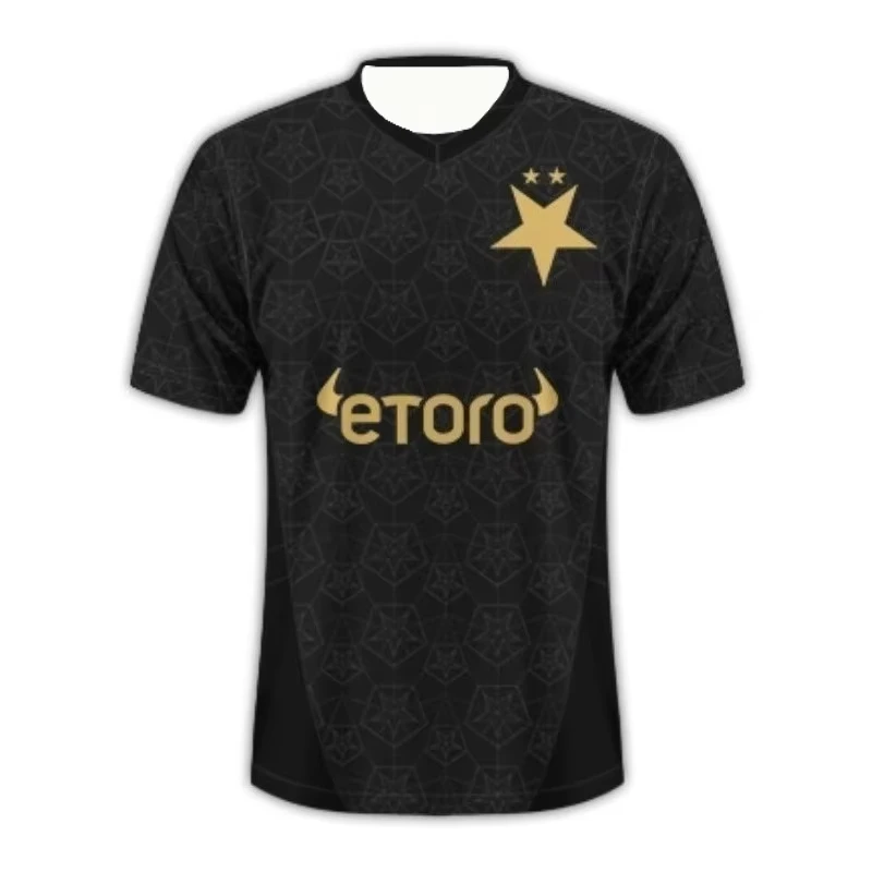 Camisetas Deportivas Casuales Transpirables de Secado Rápido de Alta Calidad Unisex para Niños y Familia, Edición 2026 Slavia Praga Local y Visitante, ¡Gran Venta!