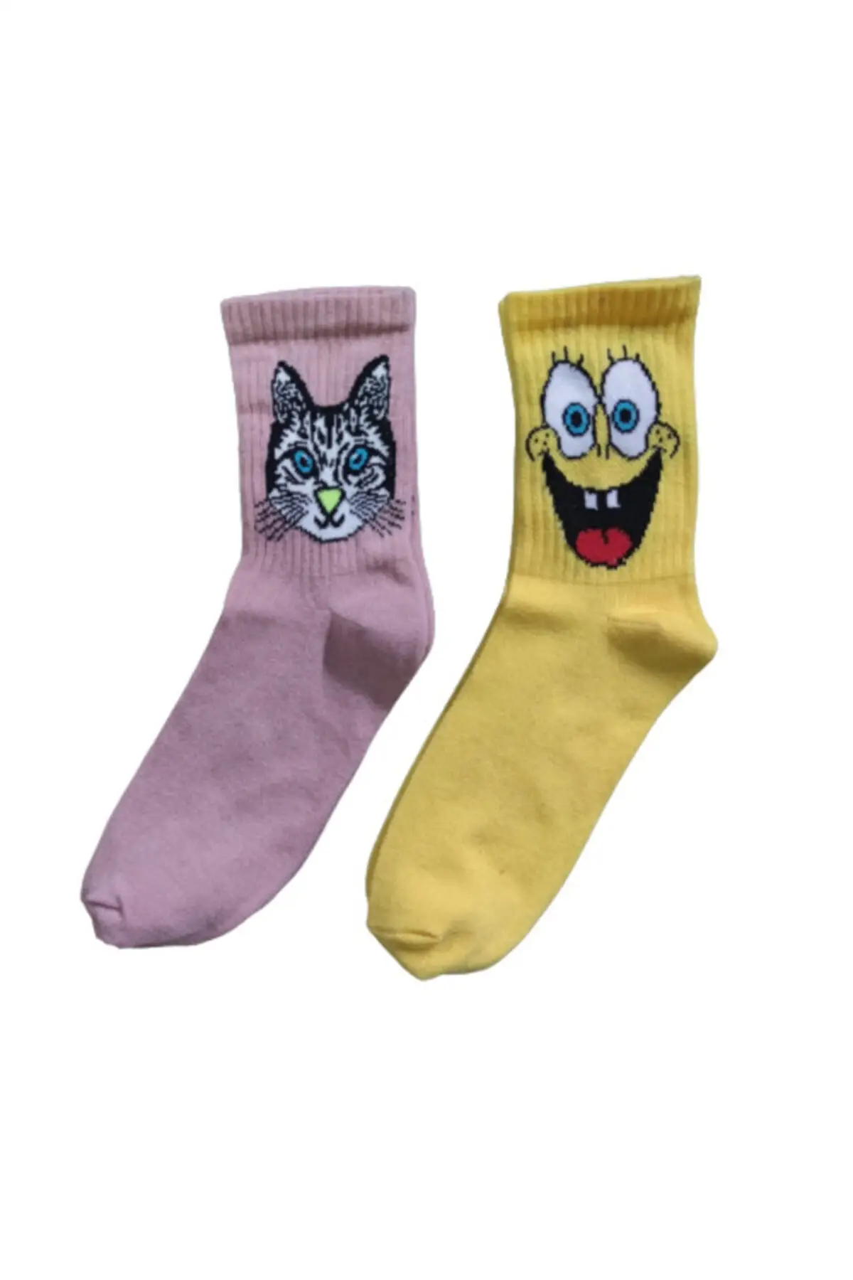 SOCKS Unisex Colorful College 10 Pieces Different Pattern Color Socks Gift Wear Foot Care Autumn Winter Men Women Kids Childiren