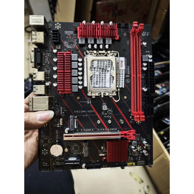 placa-base-matx-usada-para-jginyue-h610m-vdh-lga1700-h610-ddr4-nvme-m2-hdmi-dp-vga