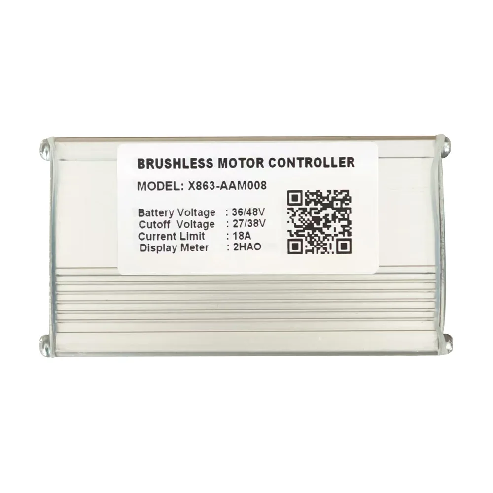 Ebike Brushless Motor Controller X863-AAM008 36/48V 18A for 2HAO Display Electric Scooters MTB Accessories Speed Controller