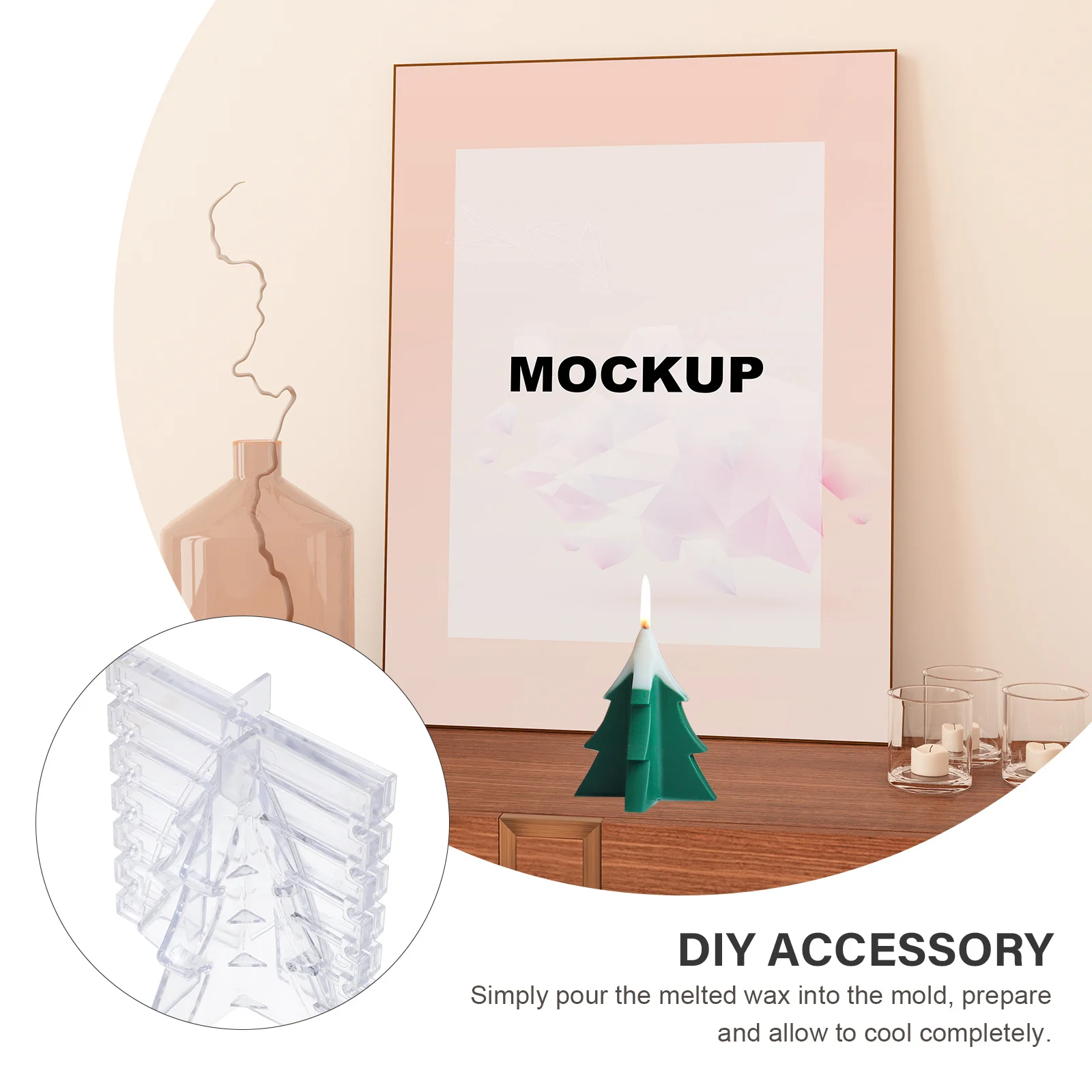 

DIY Christmas Mold for Creative Scented Candles Perfect Desktop Ornament Craft Making Ideal Gift for Beginners and