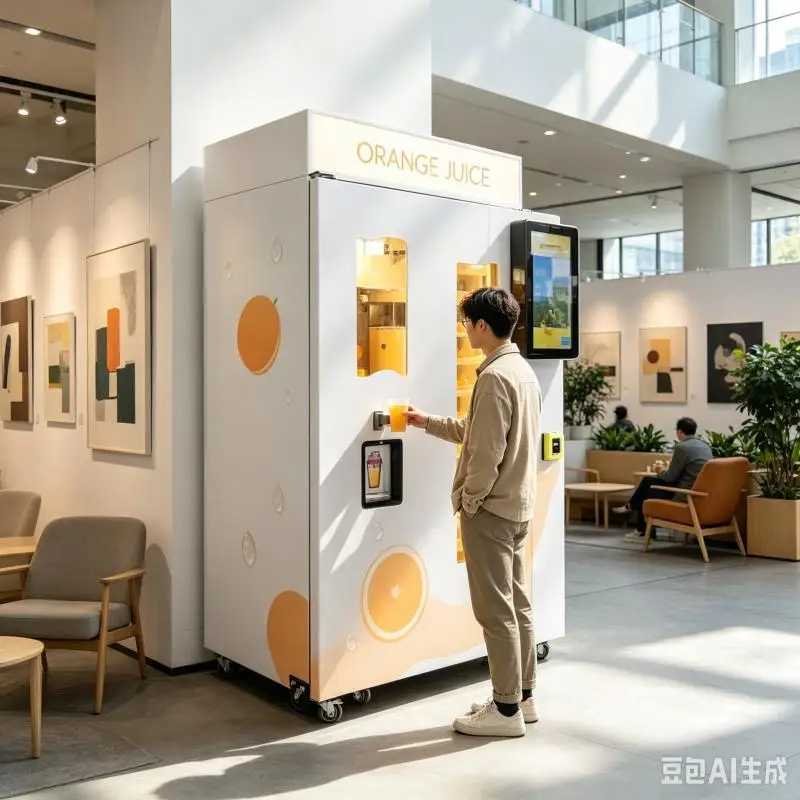 Orange Juice Vending Machine Customized Intelligent Juice Dispensing Equipment Fresh Citrus Processing Solution